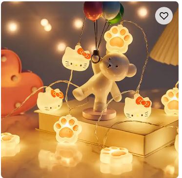 String Lights LED Smlie Cloud Fairy Garland Children Room Decoration